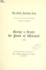 Tapa de George a Greene the pinner of Wakefield.  1599