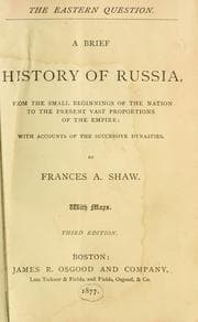 Tapa de A brief history of Russia ..