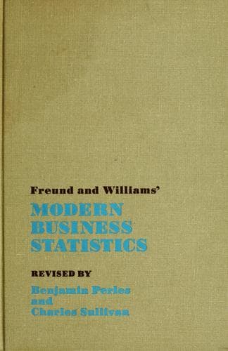 Tapa de Modern business statistics