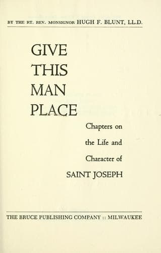 Tapa de Give this man place.