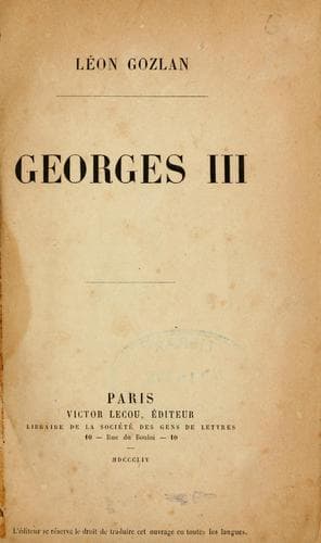 Tapa de Georges III