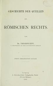 Tapa de Geschichte der Quellen des römischen Rechts