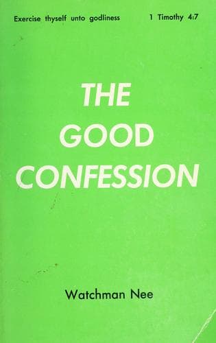 Tapa de The good confession