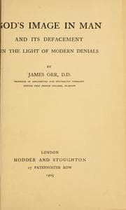 Tapa de God's image in man and its defacement in the light of modern denials