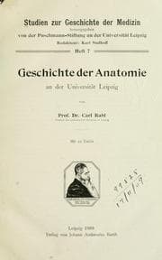 Tapa de Geschichte der Anatomie an der Universität Leipzig