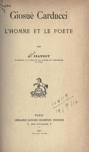 Tapa de Giosuè Carducci
