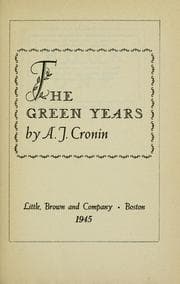 Tapa de The green years