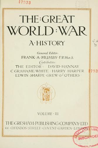 Tapa de The Great World War