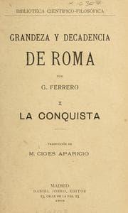 Tapa de Grandeza y decadencia de Roma