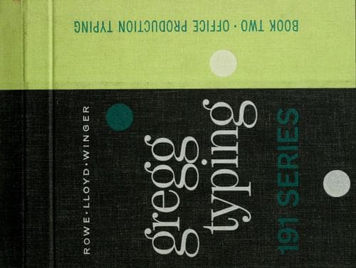 Tapa de Gregg typing, 191 series