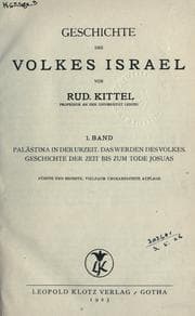 Tapa de Geschichte des Volkes Israel