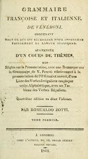Tapa de Grammaire françoise et italienne de Vénéroni, contenant tout ce qui est nécessaire pour apprendre facilement la langue italienne, augmentée d'un cours de thèmes