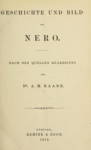 Tapa de Geschichte und Bild von Nero.
