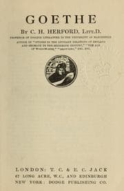 Tapa de Goethe