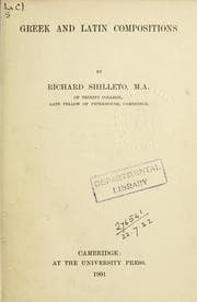 Tapa de Greek and Latin compositions