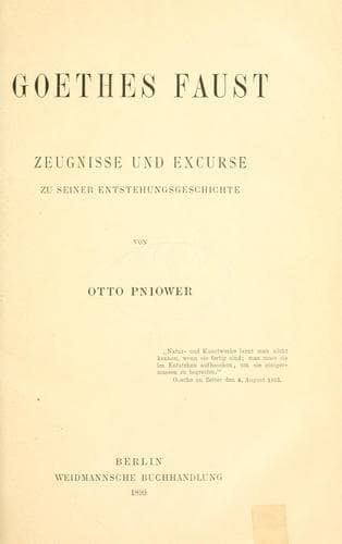 Tapa de Goethes Faust