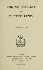 Tapa de The government of municipalities