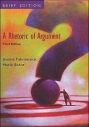 Tapa de A Rhetoric of Argument