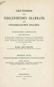 Tapa de Grundriss der vergleichenden Grammatik der indogermanischen Sprachen