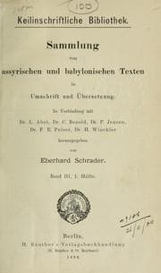 Tapa de Historische Texte des altassyrischen Reichs + Historische Texte des neuassyrischen Reichs