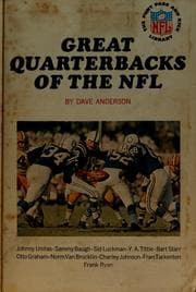 Tapa de Great quarterbacks of the NFL.
