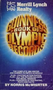 Tapa de Guinness Book of olympic records