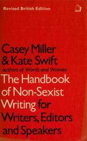 Tapa de The handbook of non-sexist writing for writers, editors and speakers