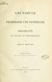 Tapa de Grundzüge der Physiologie und Systematik der Sprachlaute für Linguisten und Taubstummenlehrer
