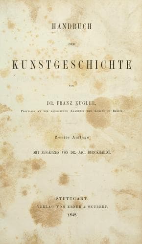 Tapa de Handbuch der Kunstgeschichte