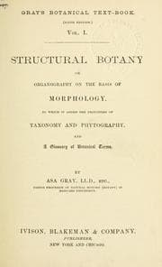 Tapa de Gray's Botanical text-book
