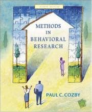 Tapa de Methods in Behavioral Research with PowerWeb