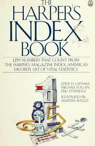 Tapa de The Harper's index book