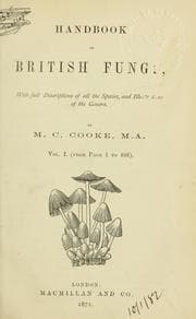 Tapa de Handbook of British fungi