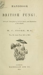 Tapa de Handbook of British fungi