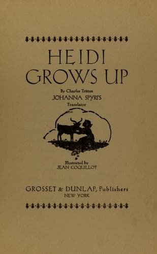 Tapa de Heidi grows up