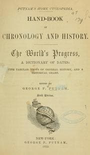 Tapa de Hand-book of chronology and history