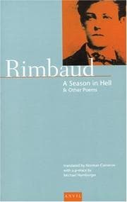 Tapa de A Season in Hell and Other Poems