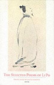 Tapa de The Selected Poems of Li Po