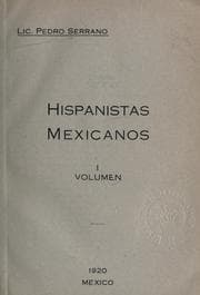 Tapa de Hispanistas mexicanos ...