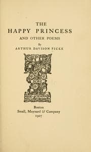Tapa de The happy princess, and other poems