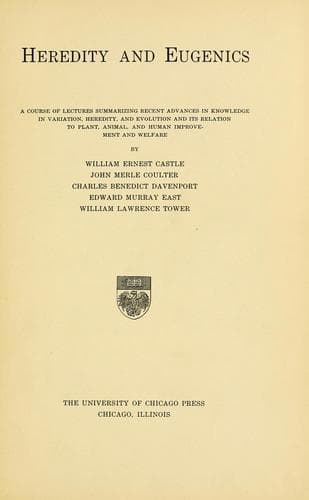 Tapa de Heredity and eugenics