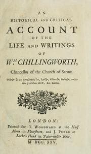 Tapa de An historical and critical account of the life and writings of Wm. Chillingworth, Chancellor of the Church of Sarum