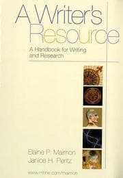 Tapa de A Writer's Resource a Handbook for Writing and Research