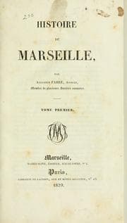 Tapa de Histoire de Marseille