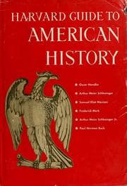 Tapa de Harvard guide to American history