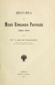 Tapa de Historia do museu etnologico português