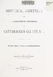 Tapa de Historical gazetteer and biographical memorial of Cattaraugus County, N.Y.