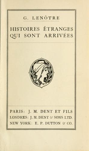Tapa de Histoires étranges qui sont arrivées