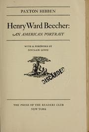 Tapa de Henry Ward Beecher