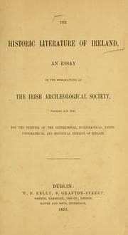 Tapa de The historic literature of Ireland